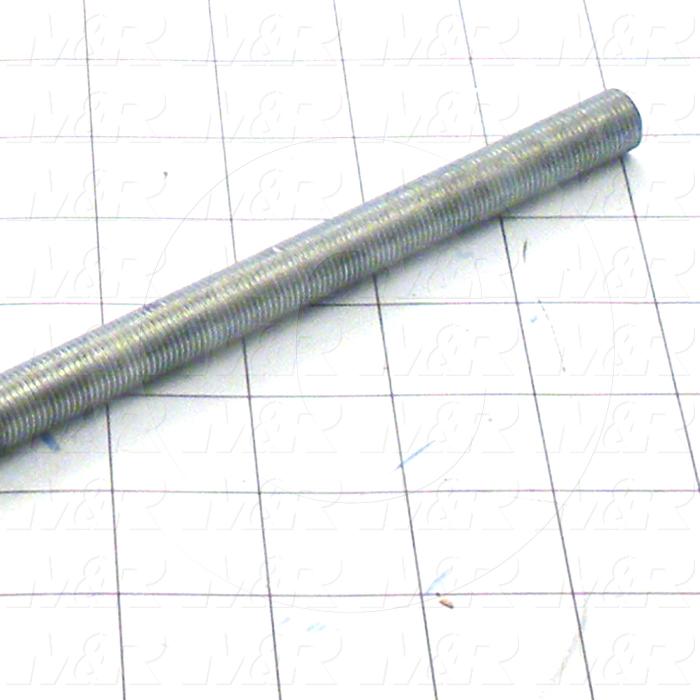 Fabricated Parts, 1/2-20 Threaded Rod 29 Length, 29 in. Length, 1/2 in. Diameter, Zinc Plated Finish