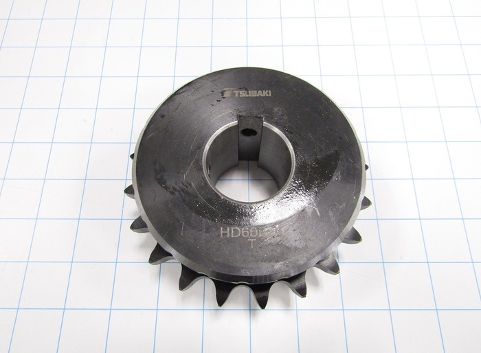 Fabricated Parts, #60 Dbl.Chain Sprocket 20t, 2.12 in. Length, 5.18 in. Diameter