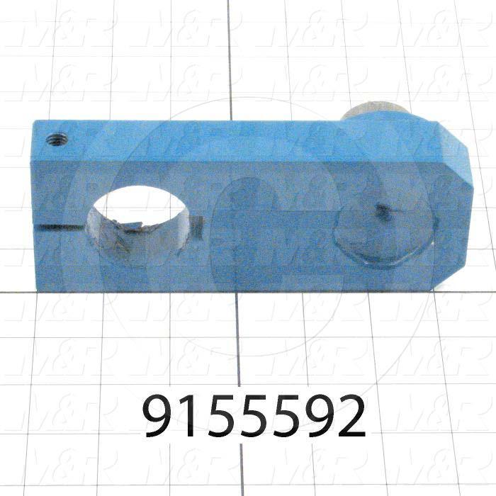 Fabricated Parts, 8 col. crank base weldment, 6.44 in. Length, 2.50 in. Width, Blue Coated Finish
