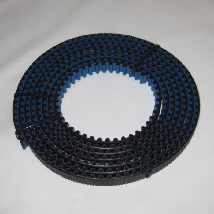 Fabricated Parts, 8 mm Poly Chain Belt, 135.00 in. Length, 12 mm Width, Black Finish