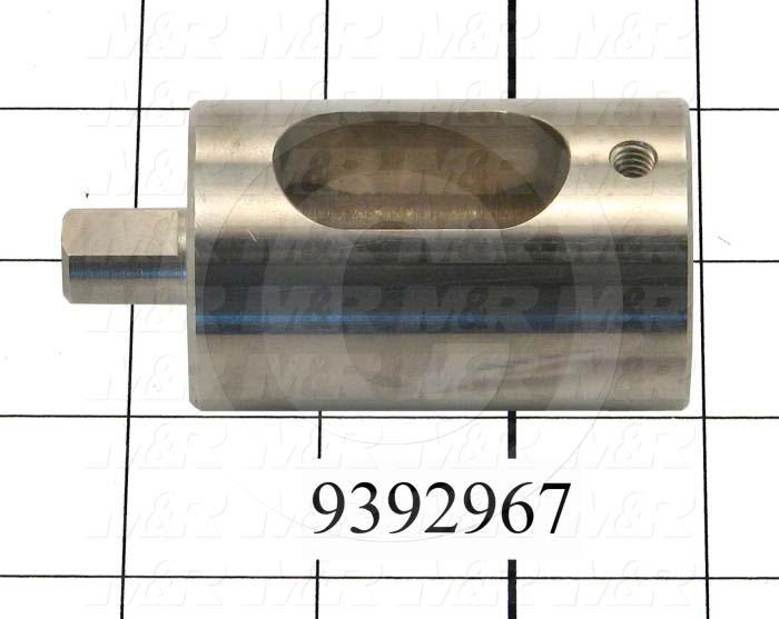 Fabricated Parts, Acme Nut Housing, 3.23 in. Length, 1.63 in. Diameter