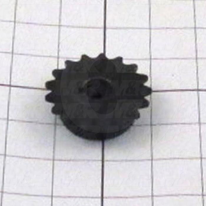 Fabricated Parts, Acoma Sprocket 3/8" Pitch 17t, 0.75 in. Height, 2.04 in. Diameter, As Material Finish