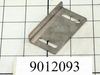 Fabricated Parts, Adjusted Head Stop, 2.50 in. Length, 1.38 in. Width, 0.44 in. Height