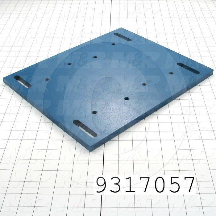 Fabricated Parts, Adjusted Motor Base, 14.50 in. Length, 12.00 in. Width, 0.63 in. Thickness