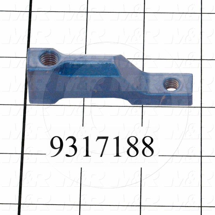 Fabricated Parts, Adjusting Bumper, 2.88 in. Length, 1.00 in. Width, 0.50 in. Height