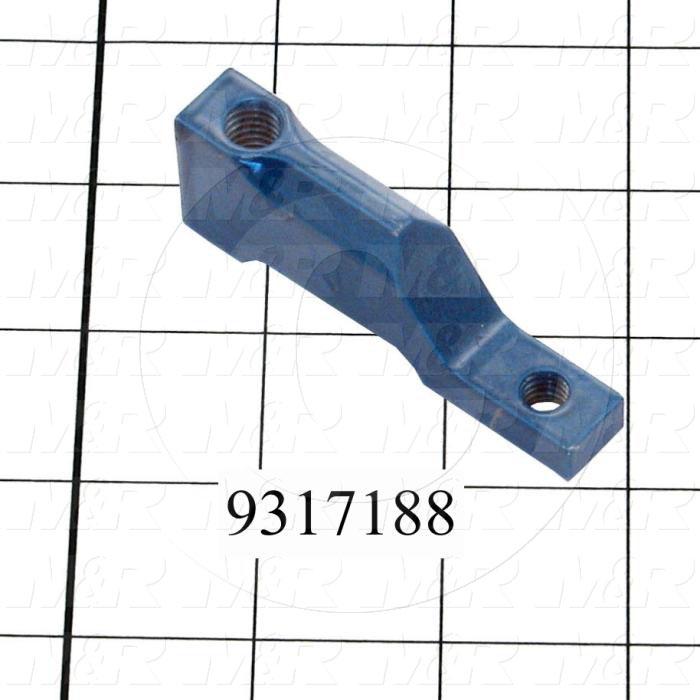 Fabricated Parts, Adjusting Bumper, 2.88 in. Length, 1.00 in. Width, 0.50 in. Height