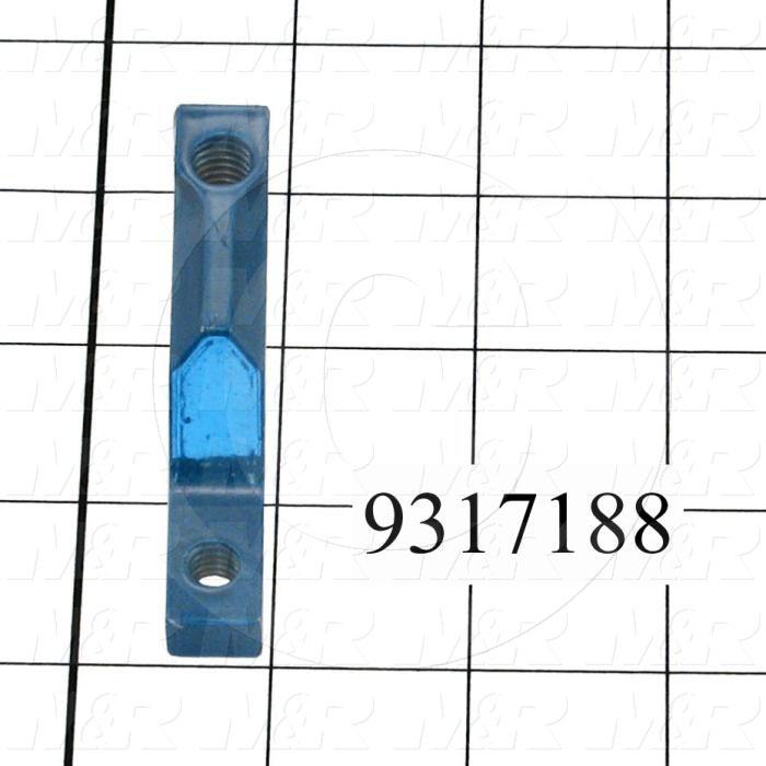 Fabricated Parts, Adjusting Bumper, 2.88 in. Length, 1.00 in. Width, 0.50 in. Height