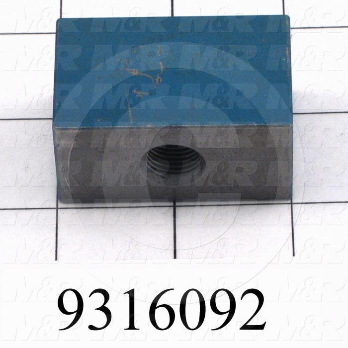 Fabricated Parts, Adjustment Block, 2.00 in. Length, 1.00 in. Width, 1.25 in. Height