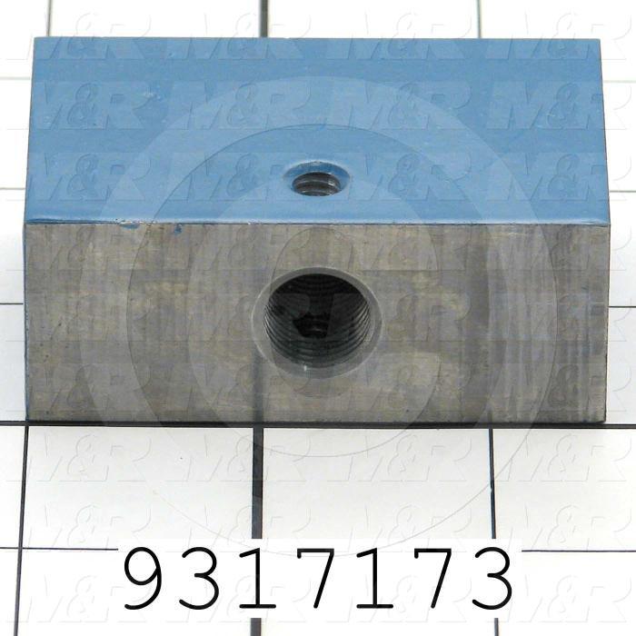 Fabricated Parts, Adjustment Block, 2.50 in. Length, 1.625 in. Width, 1.00 in. Height