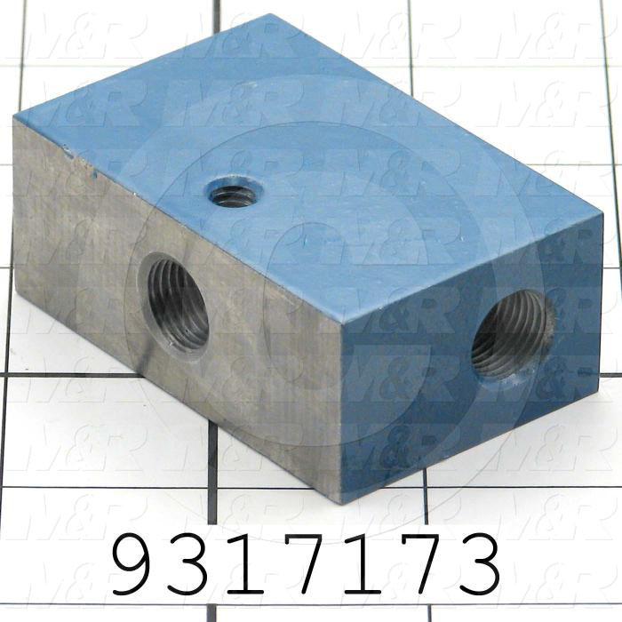 Fabricated Parts, Adjustment Block, 2.50 in. Length, 1.625 in. Width, 1.00 in. Height