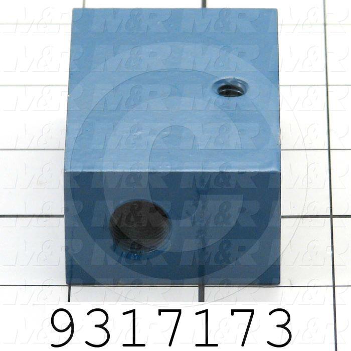 Fabricated Parts, Adjustment Block, 2.50 in. Length, 1.625 in. Width, 1.00 in. Height