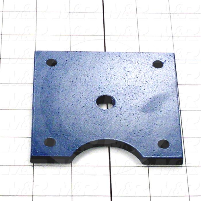 Fabricated Parts, Adjustment Plate, 4.00 in. Length, 4.00 in. Width, 0.25 in. Thickness