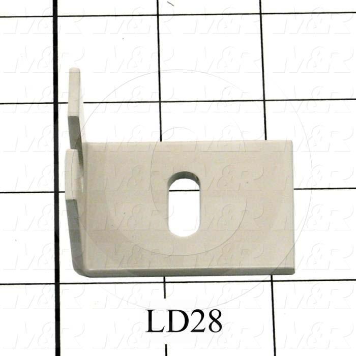 Fabricated Parts, Adjustment Screw Bracket, 2.12 in. Length, 1.50 in. Width, 1.37 in. Height, 11 GA Thickness