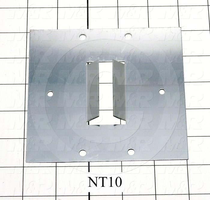 Fabricated Parts, Air Diffuser Reflector, 5.00 in. Length, 5.00 in. Width, 0.03 in. Thickness