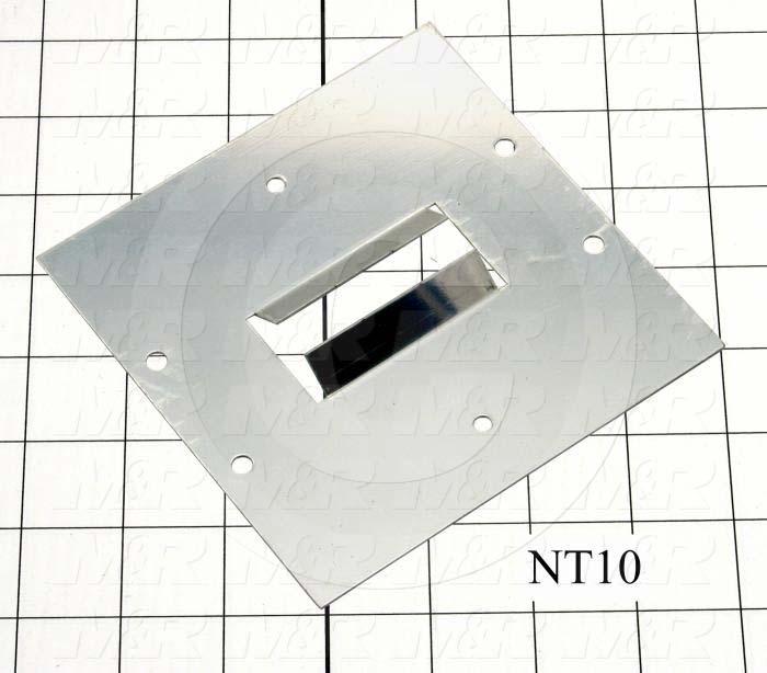 Fabricated Parts, Air Diffuser Reflector, 5.00 in. Length, 5.00 in. Width, 0.03 in. Thickness