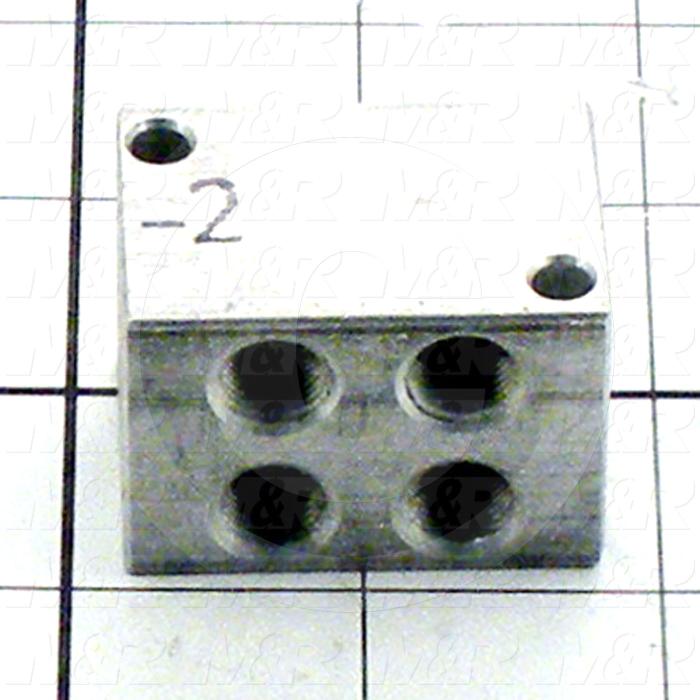 Fabricated Parts, Air Distributor, 1.63 in. Length, 1.13 in. Width, 1.13 in. Height