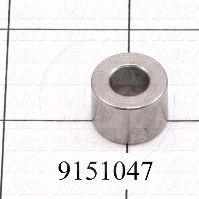 Fabricated Parts, Air Lock Spacer, 0.44 in. Length, 0.63 in. Diameter