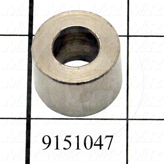Fabricated Parts, Air Lock Spacer, 0.44 in. Length, 0.63 in. Diameter