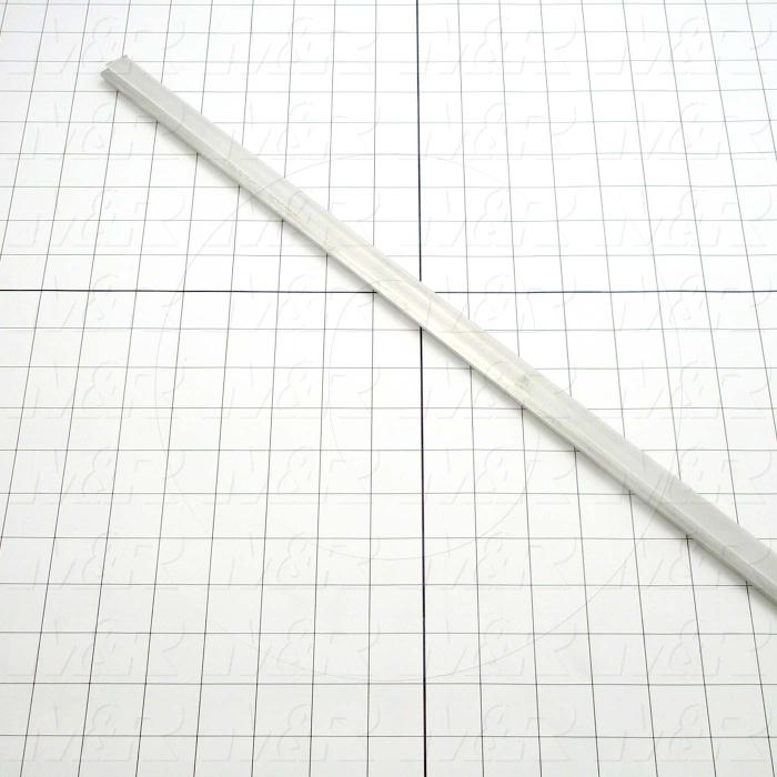 Fabricated Parts, Aluminum Insert, 0.75 in. Length, 0.13 in. Width, 0.050 in. Thickness