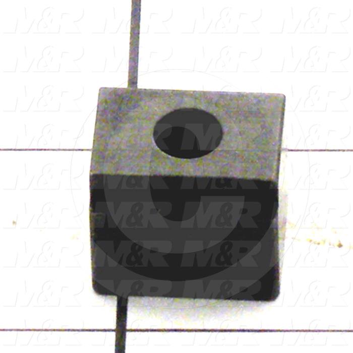 Fabricated Parts, Arm Stop, 0.75 in. Length, 0.63 in. Width, 0.63 in. Height, OC50008 Black Oxide Finish