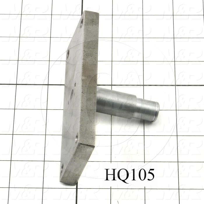 Fabricated Parts, Axle Assembly, 5.25 in. Length, 2.00 in. Width, 2.56 in. Height, 0.75 in. Diameter, Hard Chromium Finish