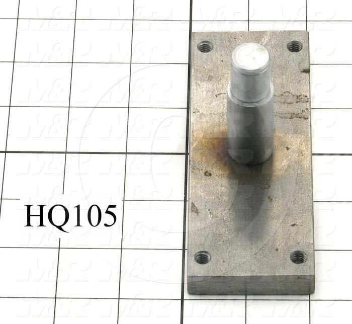 Fabricated Parts, Axle Assembly, 5.25 in. Length, 2.00 in. Width, 2.56 in. Height, 0.75 in. Diameter, Hard Chromium Finish