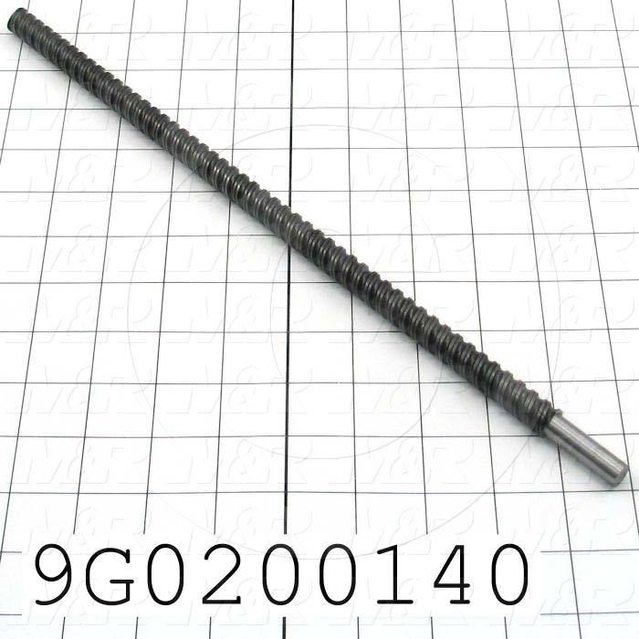 Fabricated Parts, Ball Screw, 14.00 in. Length, 0.50 in. Diameter