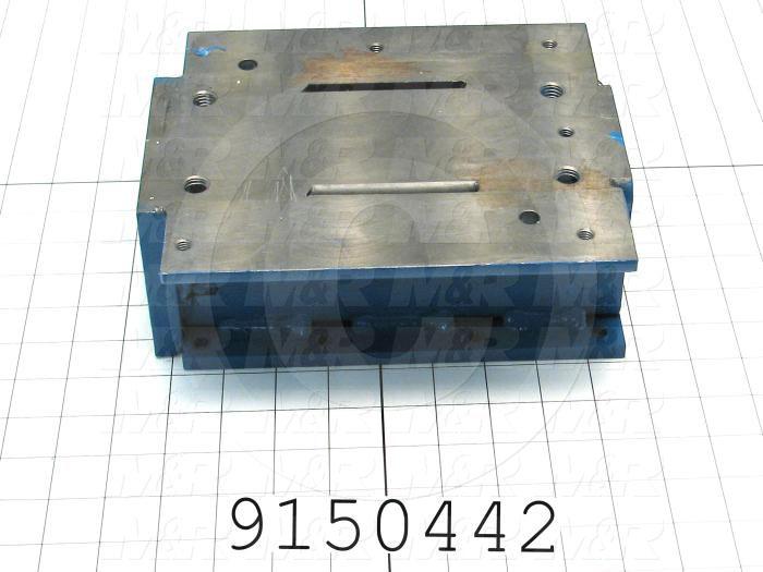 Fabricated Parts, Ball Screw Nut Housing, 10.50 in. Length, 7.50 in. Width, 3.62 in. Height