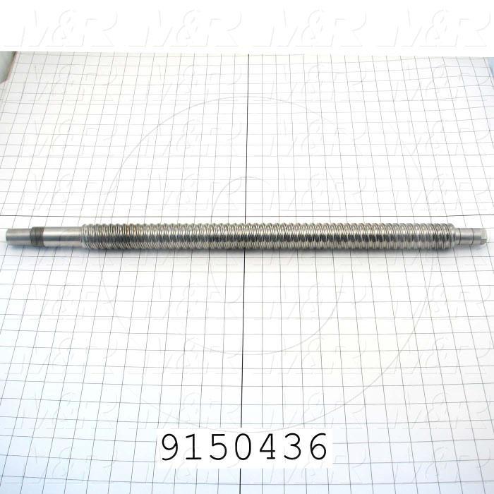 Fabricated Parts, Ball Screw Shaft, 27.48 in. Length