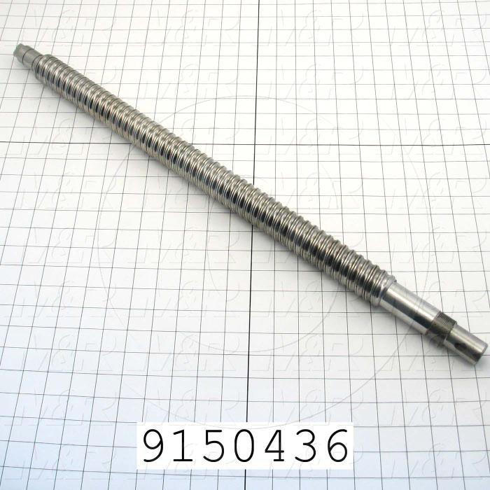 Fabricated Parts, Ball Screw Shaft, 27.48 in. Length