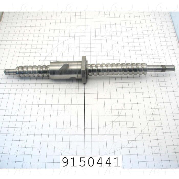 Fabricated Parts, Ball Screw Shaft, 27.48 in. Length