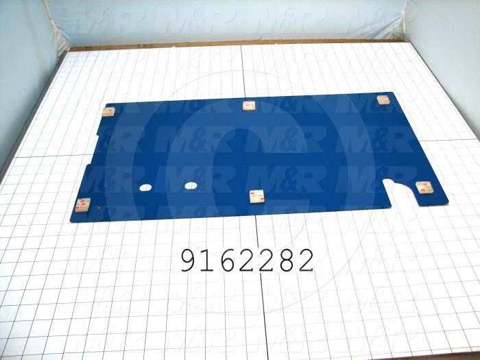 Fabricated Parts, Base Cover, 23.96 in. Length, 13.88 in. Width, 18 GA Thickness