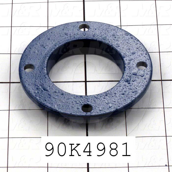Fabricated Parts, Bearing Cap, 0.53 in. Height, 3.50 in. Diameter