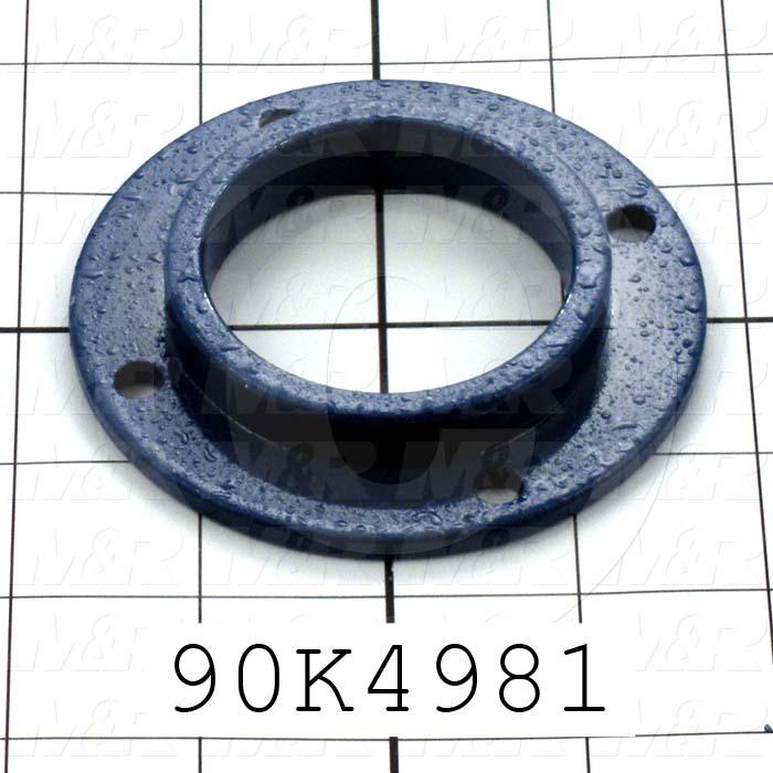 Fabricated Parts, Bearing Cap, 0.53 in. Height, 3.50 in. Diameter