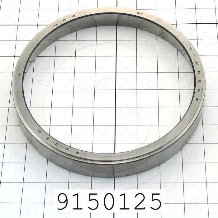 Fabricated Parts, Bearing Cup, 1.31 in. Width, 8.88 in. Diameter