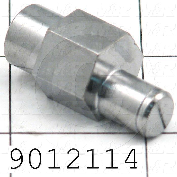 Fabricated Parts, Bearing Eccentric Shaft, 1.34 in. Length, 0.50 in. Diameter, Eccentric 0.35" Dia.