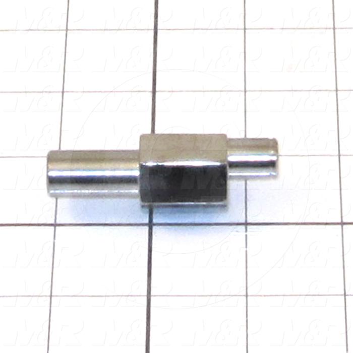Fabricated Parts, Bearing Eccentric Shaft, 2.41 in. Length, 0.75 in. Width, 0.75 in. Height