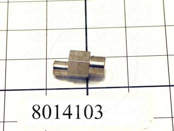 Fabricated Parts, Bearing Eccentric Stud, 1.25 in. Length, 0.63 in. Width, 0.63 in. Height