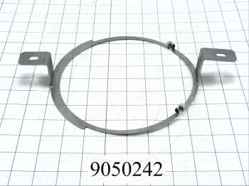 Fabricated Parts, Bearing Holder Ring, 14.15 in. Length, 7.44 in. Width, 1.62 in. Height