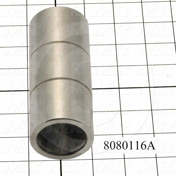 Fabricated Parts, Bearing Housing, 4.90 in. Length, 1.99 in. Diameter