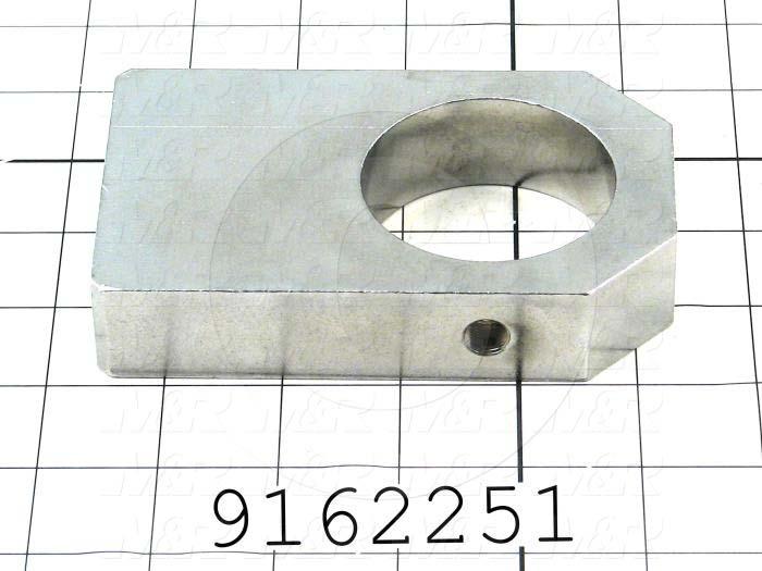 Fabricated Parts, Bearing Housing, 4.91 in. Length, 3.00 in. Width, 1.00 in. Thickness, Right Side