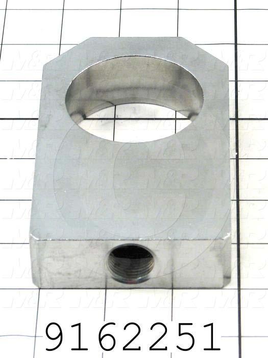 Fabricated Parts, Bearing Housing, 4.91 in. Length, 3.00 in. Width, 1.00 in. Thickness, Right Side