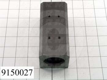 Fabricated Parts, Bearing Housing Block, 5.00 in. Length, 2.25 in. Width, 2.25 in. Height