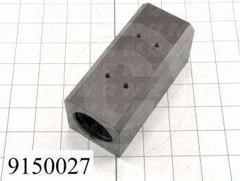 Fabricated Parts, Bearing Housing Block, 5.00 in. Length, 2.25 in. Width, 2.25 in. Height