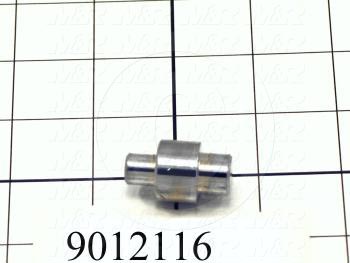 Fabricated Parts, Bearing Mounting Stud, 1.25 in. Length, 0.75 in. Diameter, Step 0.50" Diameter To 0.38" Dia.