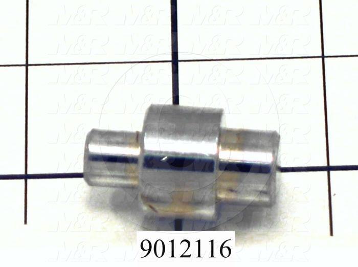 Fabricated Parts, Bearing Mounting Stud, 1.25 in. Length, 0.75 in. Diameter, Step 0.50" Diameter To 0.38" Dia.