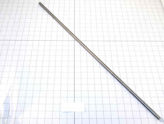 Fabricated Parts, Bearing Pulley Shaft, 28.50 in. Length, 0.50 in. Diameter, As Material Finish