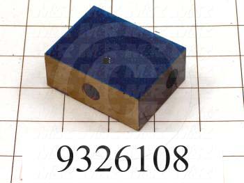 Fabricated Parts, Bed Adjustment Block, 2.50 in. Length, 1.88 in. Width, 1.00 in. Height