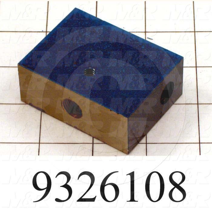 Fabricated Parts, Bed Adjustment Block, 2.50 in. Length, 1.88 in. Width, 1.00 in. Height