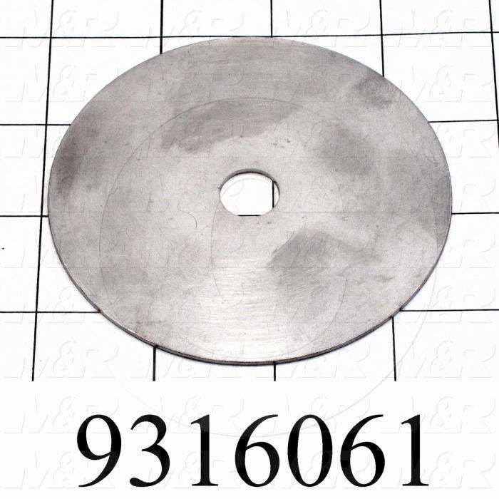Fabricated Parts, Bed Lockplate Spacer, 3.50 in. Diameter, 18 GA Thickness